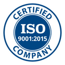 ISO 9001:2015 certified company
